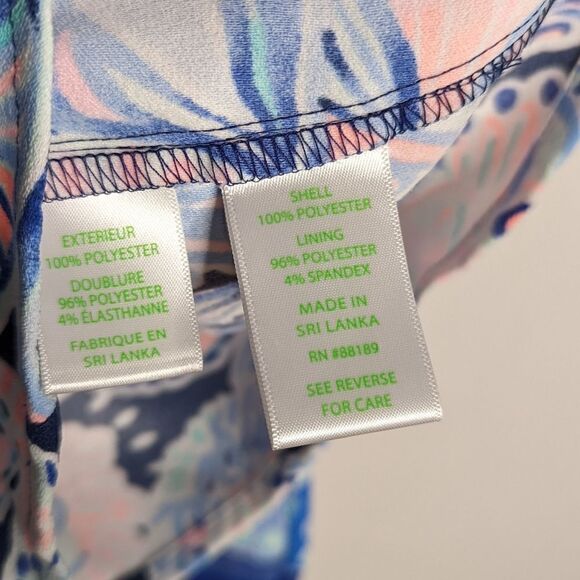 Lilly Pulitzer Donna Romper High Tide Navy Holy Flockamole Shift Dress - Picture 9 of 13